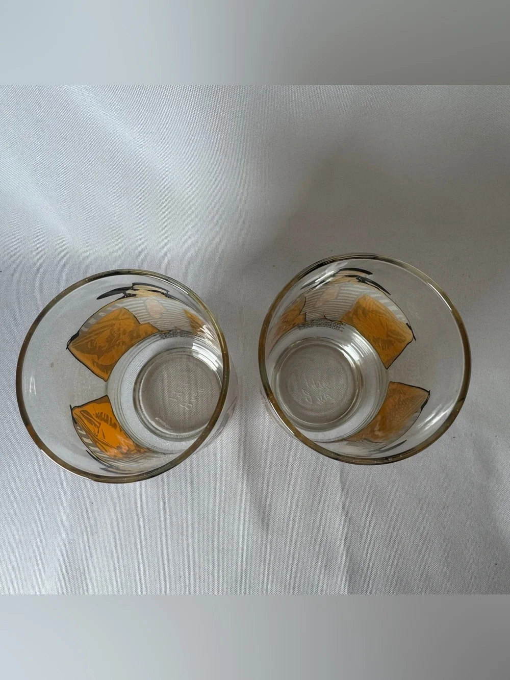Set Of 2 Vintage McDonald’s Glass Hamburglar Collector Series 1977 Promo Glass